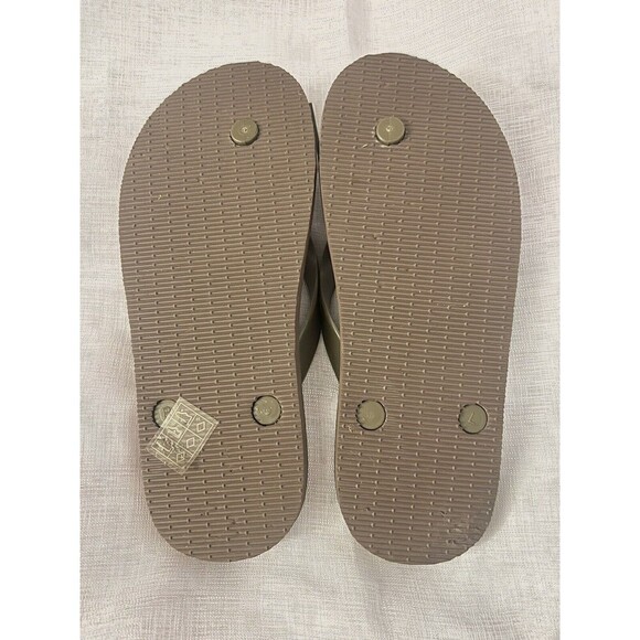 New With Defects Lady Lanell Swarovski Brown Flip Flops Size 6 - Picture 3 of 5